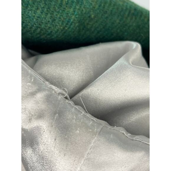 SMYTHE Sz 10 Green Duchess Wool Elbow Patch Suede Trim Jacket Blazer - Picture 5 of 13